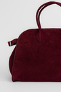 Сумка 38 см вишневий замш 039054