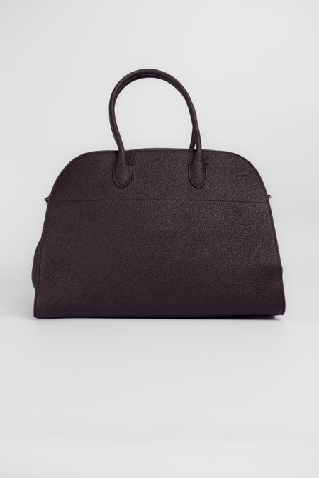 Сумка 38 см темно-коричнева шкіра рельеф 039057