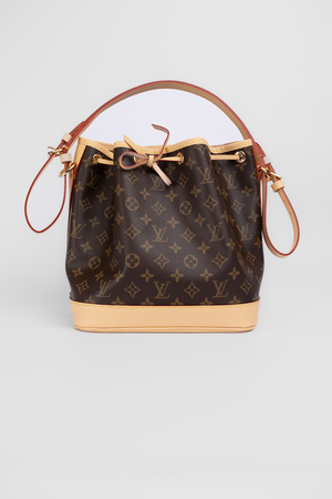 Сумка 40 см монограм коричнева шкіра 039092