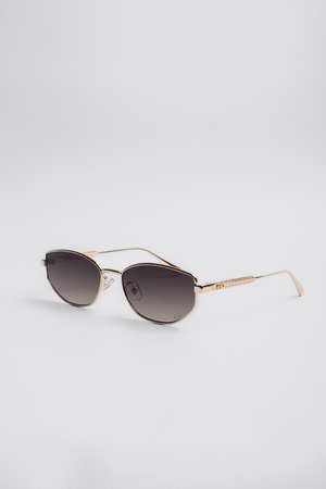 Окуляри коричнева лінза золота дужка 039137-7