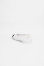 Балетки чорний носок білий текстиль 039203