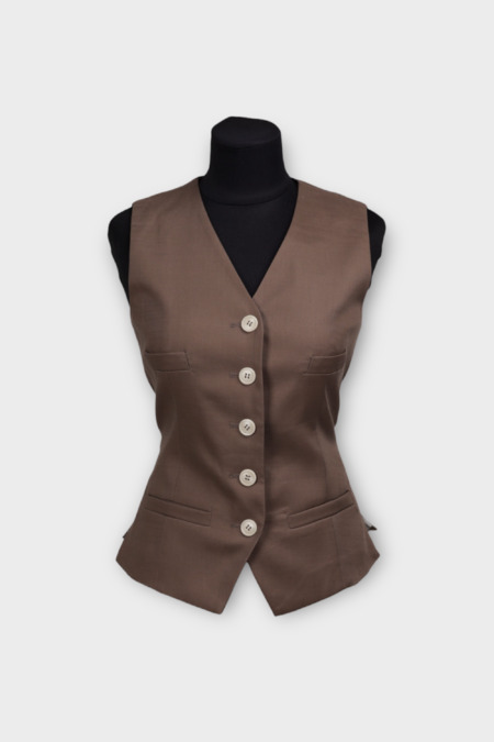 Жилетка шоколад полиестер 039218