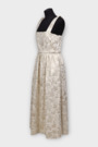 Сукня з золотом білий коттон 039231