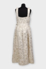 Сукня з золотом білий коттон 039231