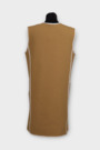 Платье карманы монограмм горчичный текстиль 039240