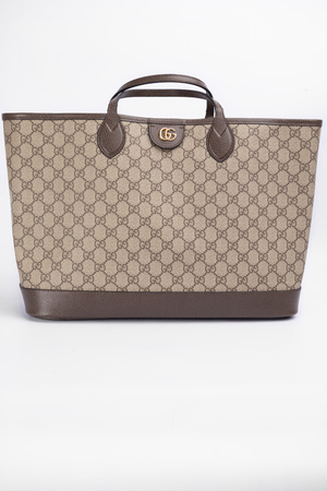 Сумка 38 см монограм бежевий текстиль 039287