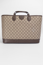 Сумка 38 см монограм бежевий текстиль 039287