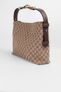 Сумка 36 см монограм бежевий текстиль 039289