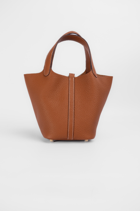 Сумка 30 см рыжая кожа 039611