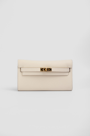 Сумка 20 см золота фурнітура біла шкіра 039641