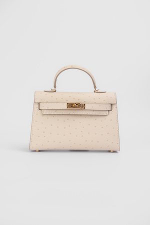 Сумка 20 см золота фурнітура в краплю молочна шкіра 039668