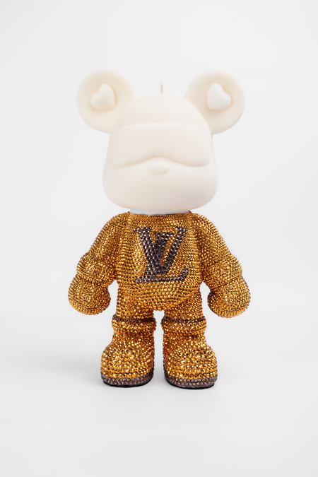 Свечи золотые камни 039725