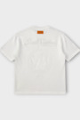 Футболка біле лого білий трикотаж 039740