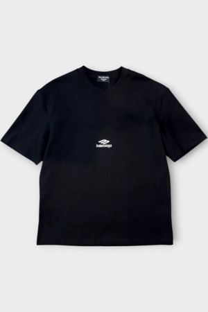 Футболка біле лого чорний котон 039743