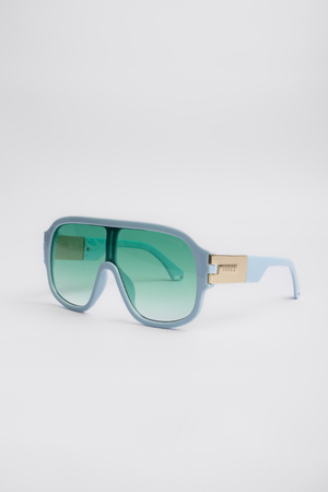 Окуляри зелена лінза блакитна оправа 039843-10