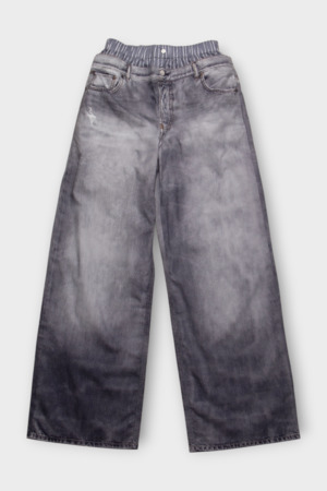 Штани під джинс сіра плащівка 039901