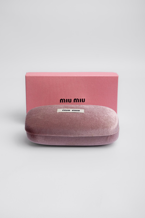 Чехол для окулярів рожевий лого 040188