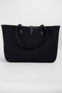 Сумка 45 см монограм чорний текстиль 040280