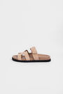 Шльопанці бежева замша 040356