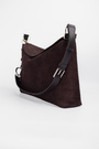Сумка 37 см винная замша 040503