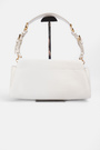 Сумка 32 см біла шкіра 040516