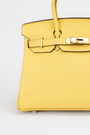 Сумка 30 см золотая фурнитура желтая кожа 040633