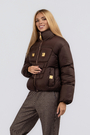 Куртка коричневий текстиль 043454